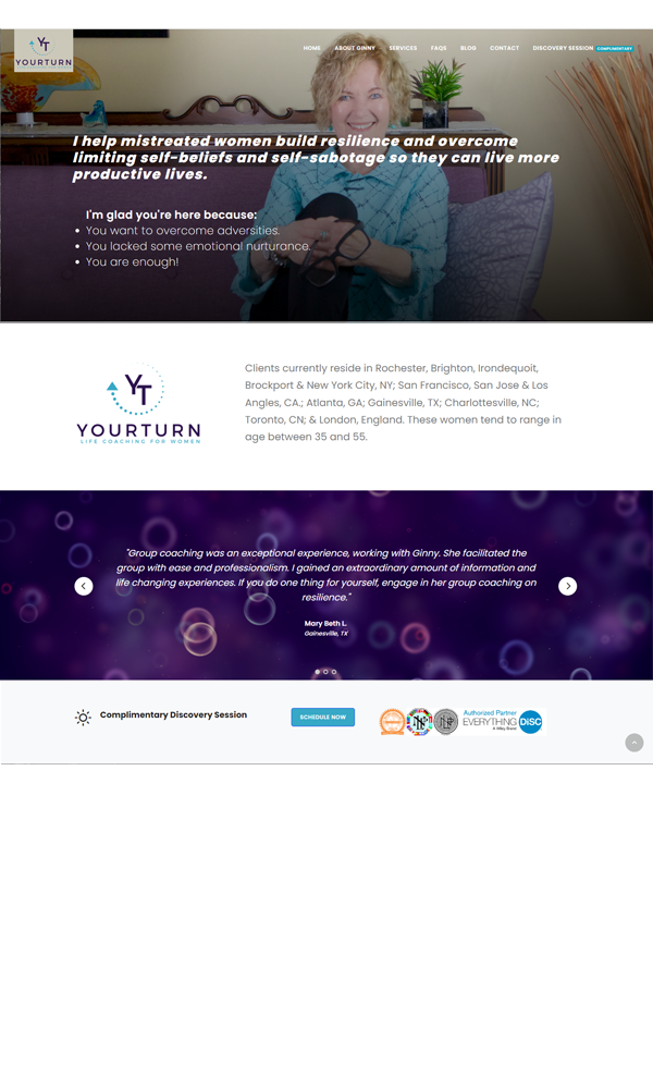 Yourturn Life Coaching Website