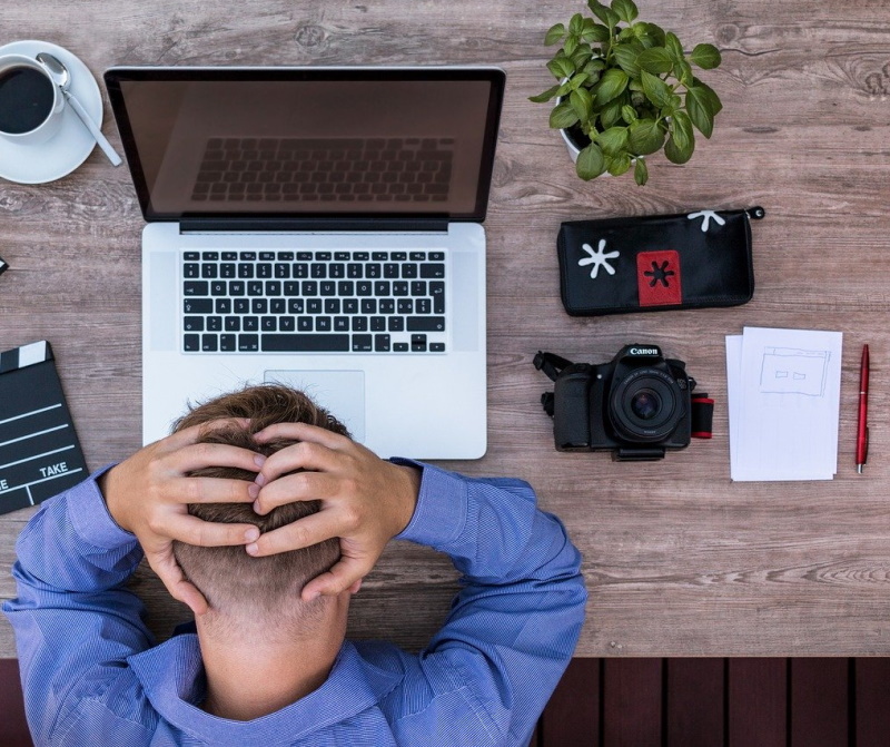 Person at desk